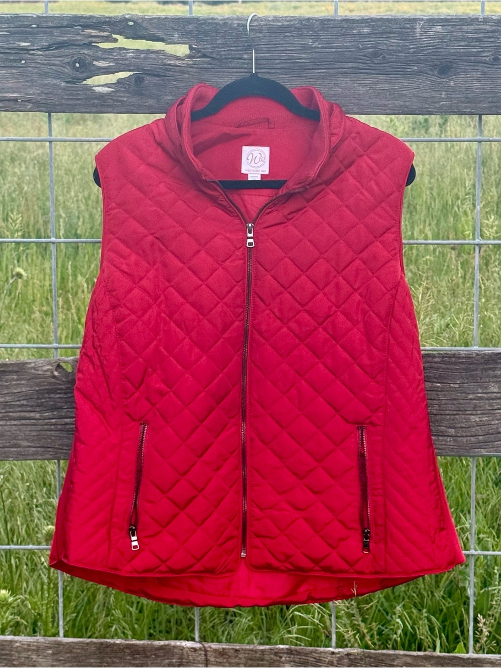 Westport 1962 Red Quilted Puffer Vest Women’s 2X Full Zip